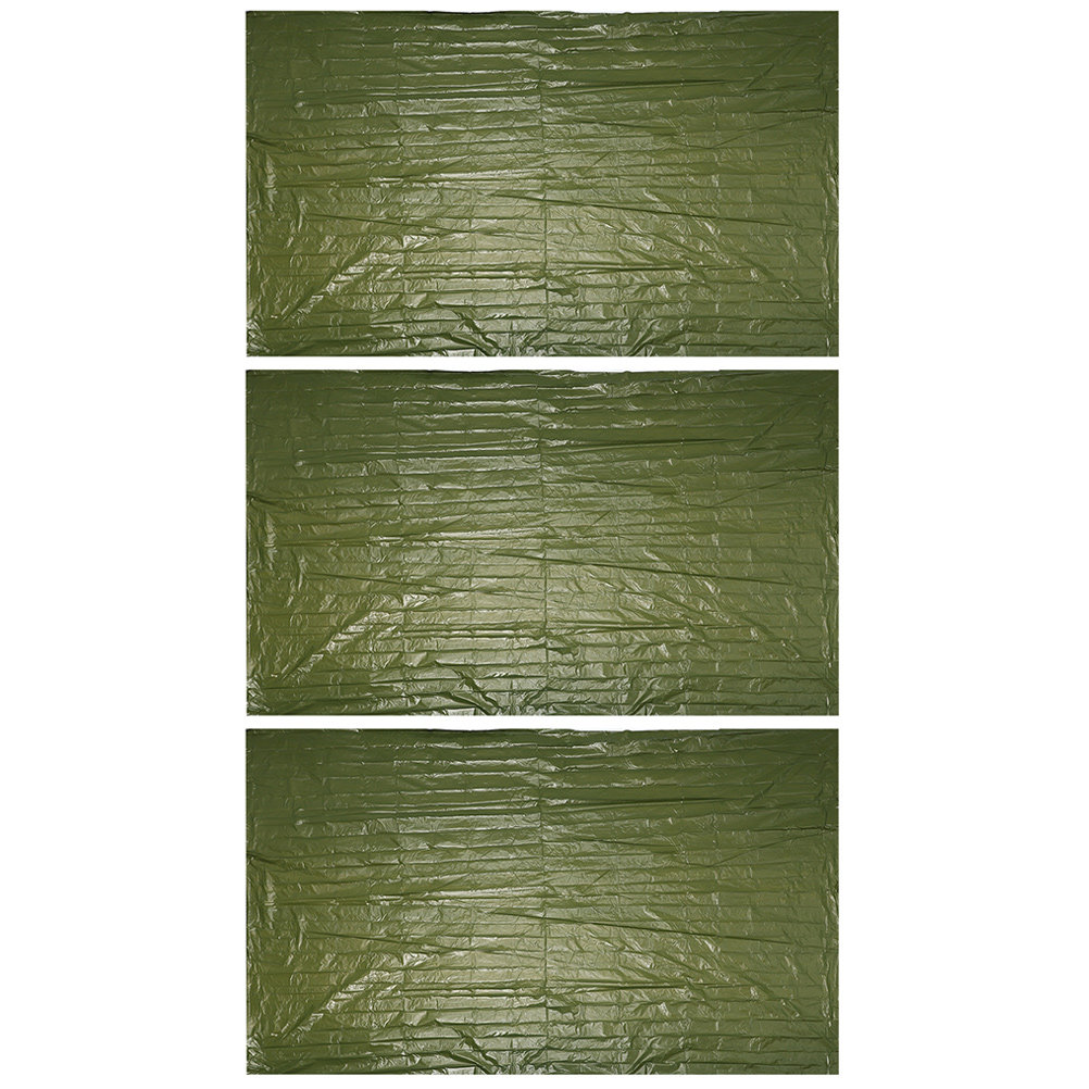 Survival Blanket Reflective - 3 шт. уличных аварийных одеял для
