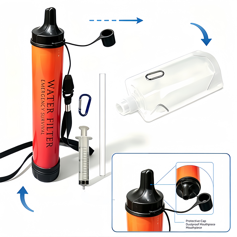 5000L Портативная трубка-фильт – обзор и цена Water Purification Straw