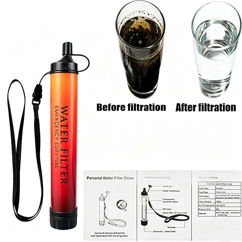 Портативный фильтр-соломинка д – обзор и цена Water Purification Straw