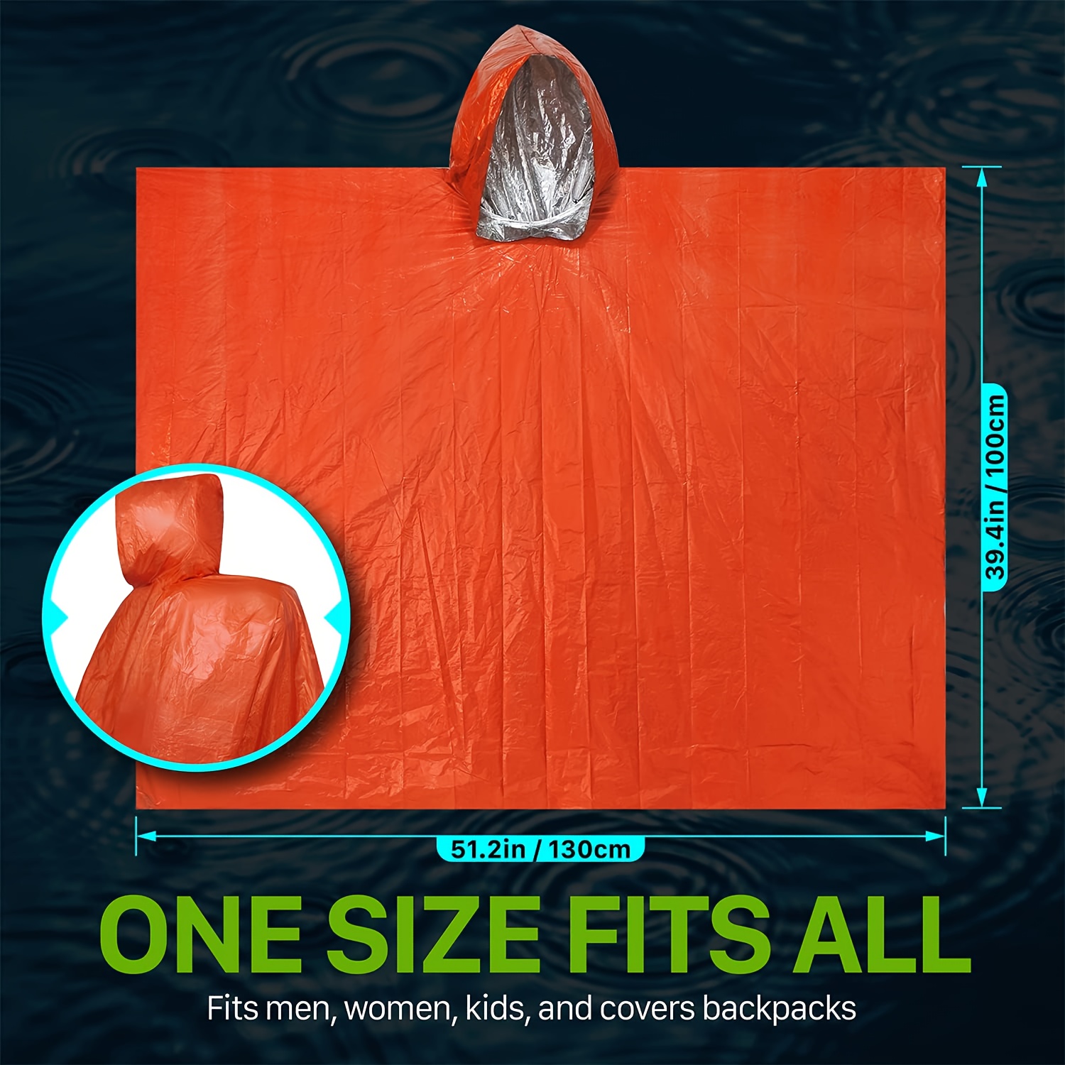 Набор для выживания в экстренн – обзор и цена Emergency Poncho Rain