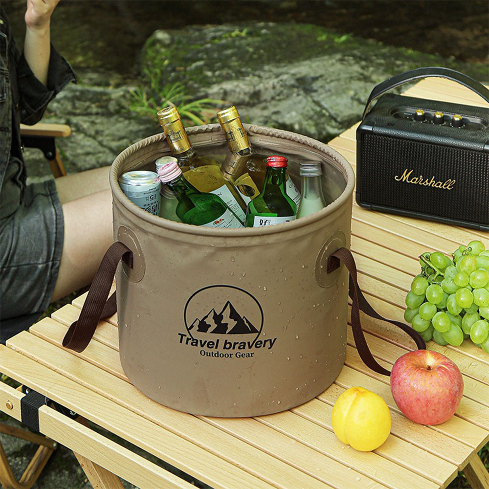 Портативное складное ведро для – обзор и цена Water Bag Collapsible
